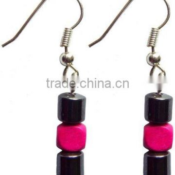 Fashion Hematite wooden Beads Earring