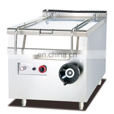 Free Standing Stainless Steel industrial Gas Tilting Braising Pan with Capacity 80L