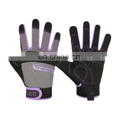 HANDLANDY High Performance Synthetic Palm Safety Work Wholesale Touch Screen Vibration-Resistant Mechanic Working Gloves