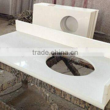 My alibaba wholesale bathroom prefab quartz vanity tops