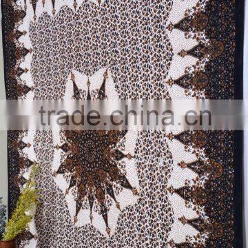 Indian Tapestry Cotton Dark Brown Floral Print Vintage Wall Hanging Tapestries Throw Mandala Print Bedsheet photo-4