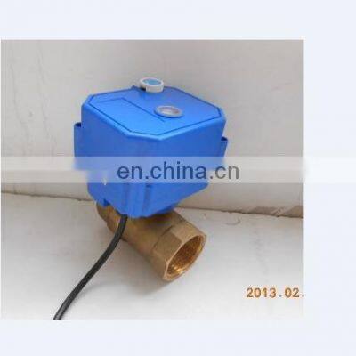 brass valve CWX-25S BSP NPT dn25  dn15 5 wire cr05 brass 2 way electric ball valve cr05 brass