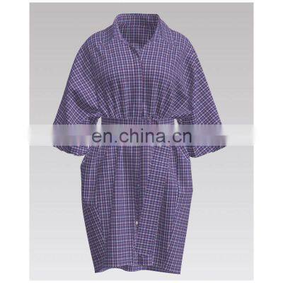 100% хлопковая ткань, отфарбированная прядью, для домашней одежды photo-2