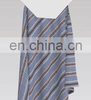 Fashion Trend Stretch BCI Cotton Yarn Dyed Wrinkle Stripe Fabric for Blouses