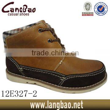 2014 shoe upper leather of men casual shoe