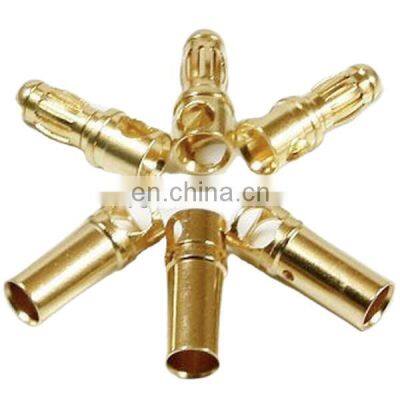 Wholesale High quality 4mm/5mm gold plated brass  banana plug