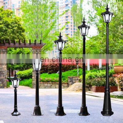 European Classic Garden Lawn Lamp H80CM Pole Post Light Outdoor Waterproof Landscape Lights Aluminum Pathway Walkway Decorative