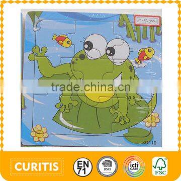 2015 Hot Product Baby Toys 1 Year Old 9 Pcs Frog Design -china FSC Wood Toy Manufacturer Small Jigsaw Puzzles Buy Supplier's Choice
