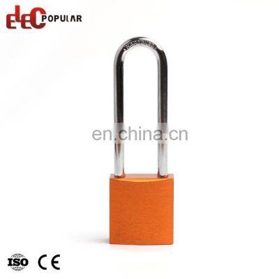Bulk Rectangular Long Shackle Colorful Aluminium Safety Padlock photo-3