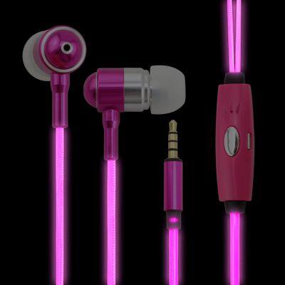 Luminous Earphone In-ear Wired Glowing Stereo Headphones photo-5