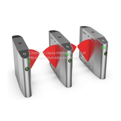 Entrance Security Solution Flap Turnstile Gate/ Flap Gate Optical Turnstile/ Wing Barrier Optical Turnstile photo-2