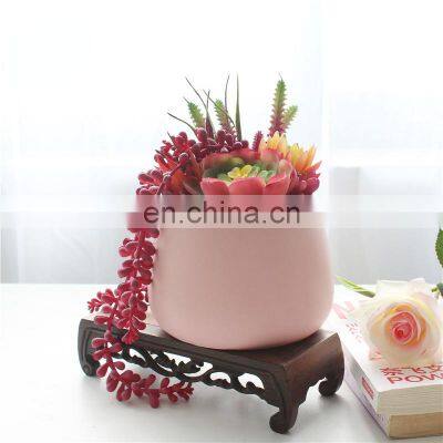 Best Selling Succulent Plants Faux Plastic FakeFlowers Mini Artificial Succulents In Pots