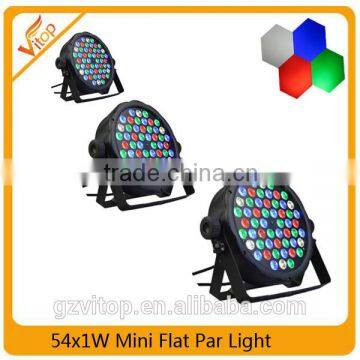 Wholesale price par led 54x1W RGBW flat mini Led Par Light