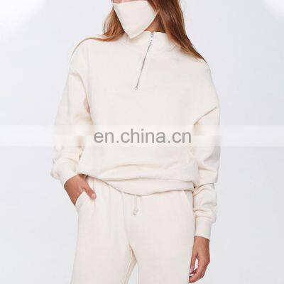 New Design Blank Half Cut Full Zipper Mans Zip up Hoodies Wholesale Street Style Hoodie photo-2