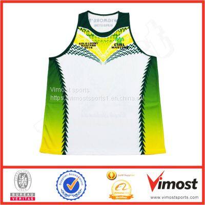 2022 Customized Sublimation Running Singlet of High Quality