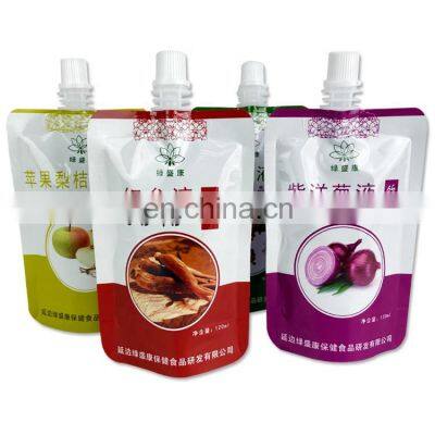 custom print energy drinks stand up bag health drinks juice aluminum foil small retort spout pouch 120ml 150ml 180ml