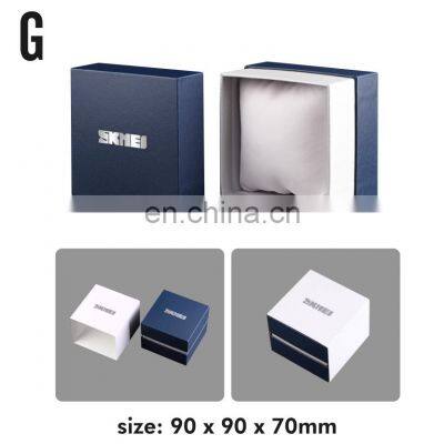 Luxury Brand Skmei Bule White Square Shape Print Your Own Logo Package Gift Watches Box photo-3