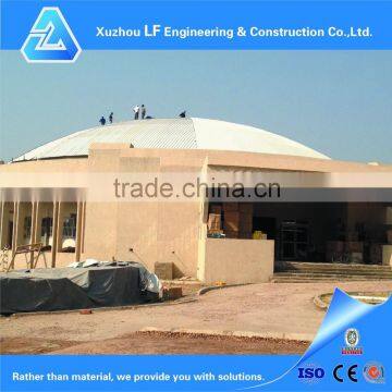 Galvanized steel space frame conference hall design