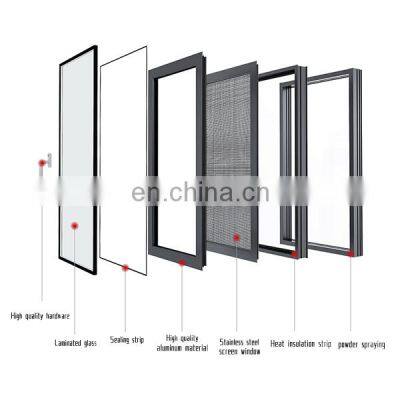 American Style Hurricane Impact Casement Windows Aluminum Sliding Window photo-4