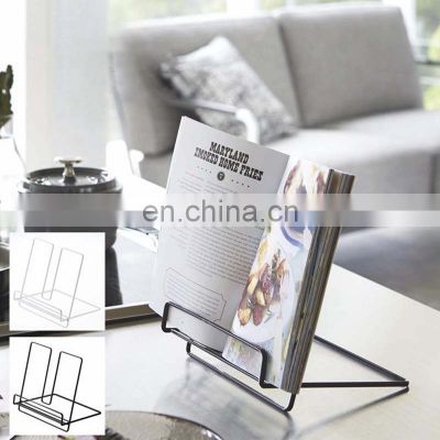 Hot Sale Creative Desktop Book Stand Foldable Kitchen Recipe Stand Large Vertical Countertop Reading Rack cookbook holder