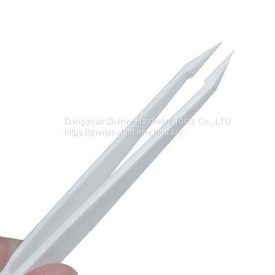 Anti Corrosion and Anti-static White Carbon Fiber Plastic Tweezers 93302 Tip photo-3