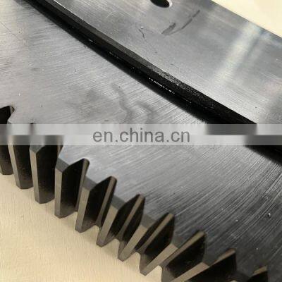 Customized Blackened Anti-rust Grinding Teeth P5 High Precision Slewing Bearing Gear Ring photo-2