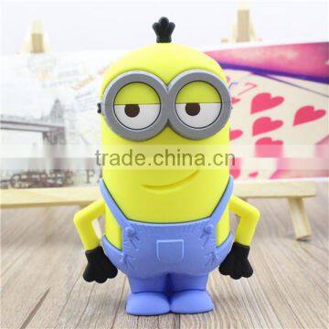 Cartoon Despicable Me minion power bank 8800mAh PVC meterial