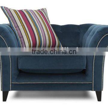 Modern simple design hotel fabric wooden sofa PFS390106