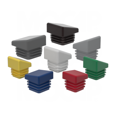 MOCAP Square Tube Plastic End Cap Angled