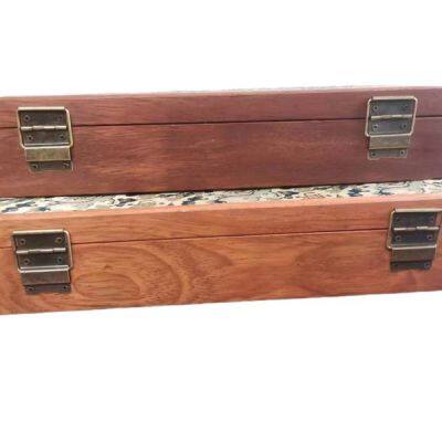 Wooden Box With Song Brocade Fabric photo-5