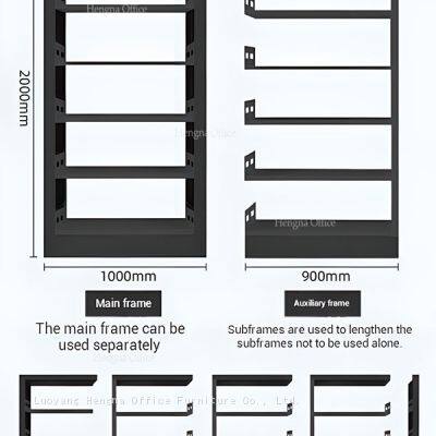 Модульные академические стальные книжные стеллажи высшего качества с дизайном Booktop: идеально подходят для библиотек, офисов и домов - OEM/ODM photo-5