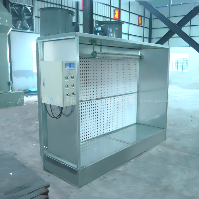 Dual-station V-type Dry Paint Spraying Cabinet, Explosion-proof Paint Mist Collection and Treatment Equipment, Customized Painting Dust Purification Cabinet photo-4