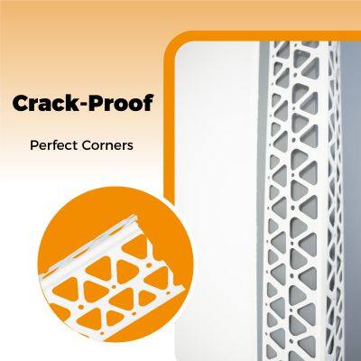 Fire Retardant PVC Corner Bead for Building Code Compliant Interior Drywall Systems