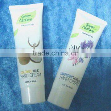 Plastic tube for Hand Cream