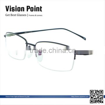 Half-rim half titanium new model design eyewear optical frames for china