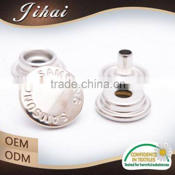 Button Supplier Spring Ring Custom Metal Snap Button