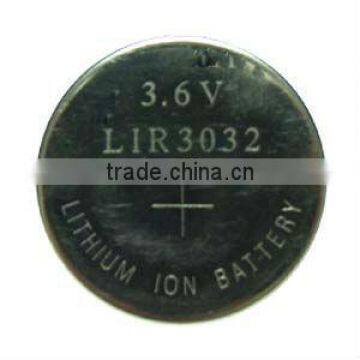 3.6v li-ion button rechargeable battery lithium ion battery