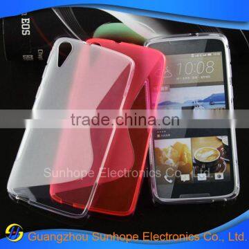 S Line Design Scrub Tpu Cell Phone Case for HTC Desire 828 Cover photo-6