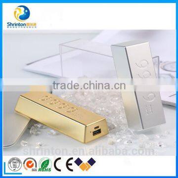 Factory Directly Offer Gold Bar Portable Power Bank 10000mah With Smart Shape photo-5