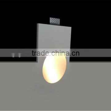 Plaster Gypsum recessed wall light