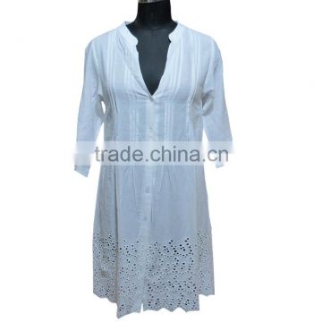 Designer Long Shirts with pleats western Casual Tops