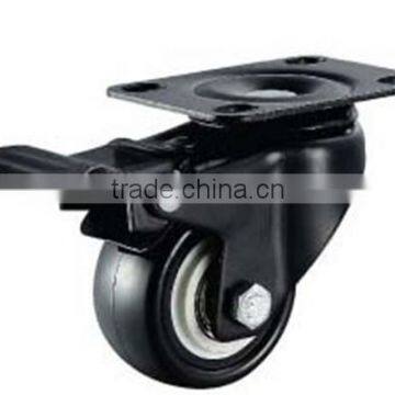 1.5 Inch PU Material Heavy Duty Galvanized Caster photo-2