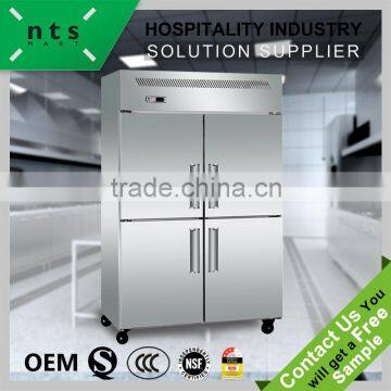 New arrival 4 door kitchen refrigerator freezer upright commercial freezer                        
                                                Quality Choice