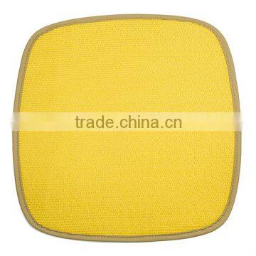 Yellow Plastic Ground Seat Cushion Mats for Floor Protection