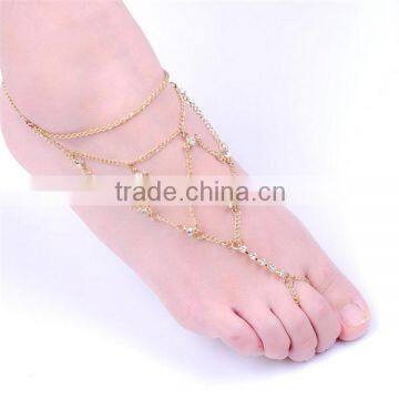 Latest Nets Shape Rhinestone Anklet Jewelry