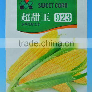 corn seed packet, corn seed bag