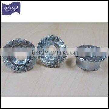 galvanized hex flange nut (DIN6923)