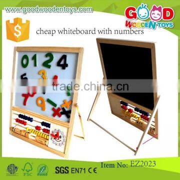 hot selling educational wooden mini magnetic whiteboard cheap whiteboard with numbers