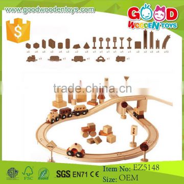 New Design in 2015 Beechwood Kids Toy Wooden Train Track for Sale