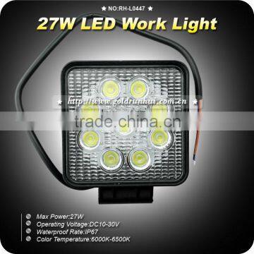 GoldRunhui RH-L0447 27W LED Work Light, Off road, ATV, SUV, 4x4 work lamps